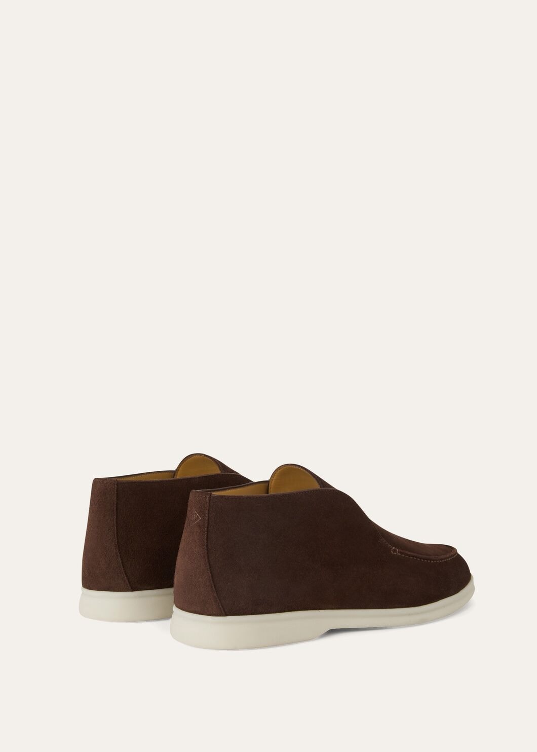 Open Walk Suede Chocolate Ankle Boots