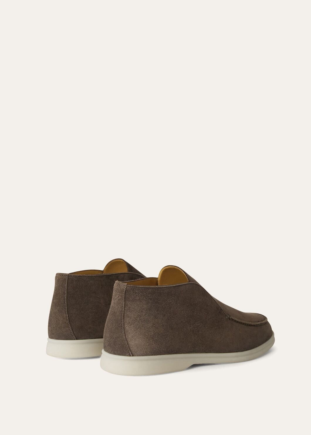 Open Walk Suede Ankle Boots Warm Grey