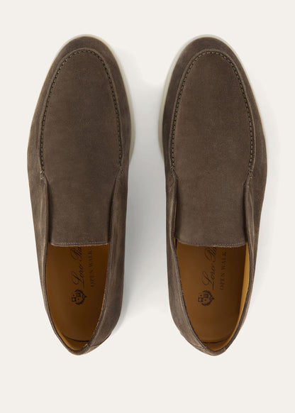 Open Walk Suede Ankle Boots Warm Grey