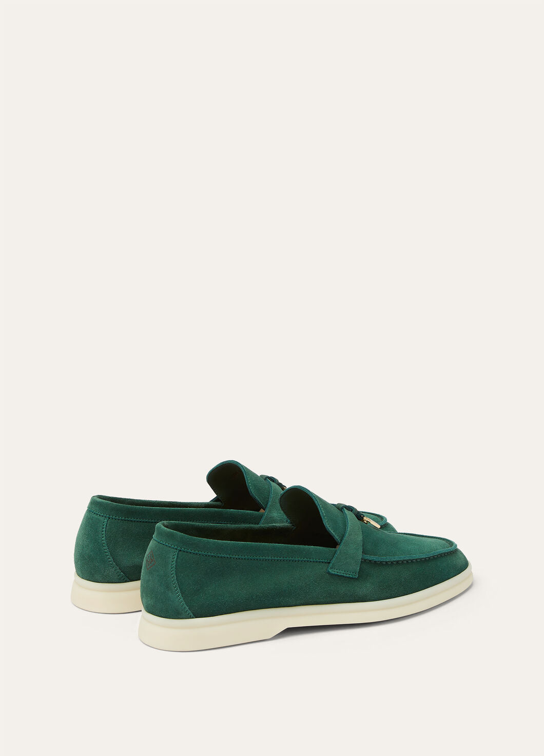 Summer Charms Walk Green Suede Loafers