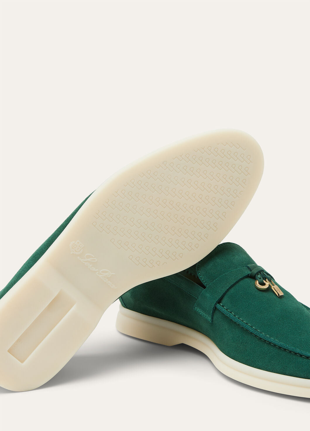 Summer Charms Walk Green Suede Loafers
