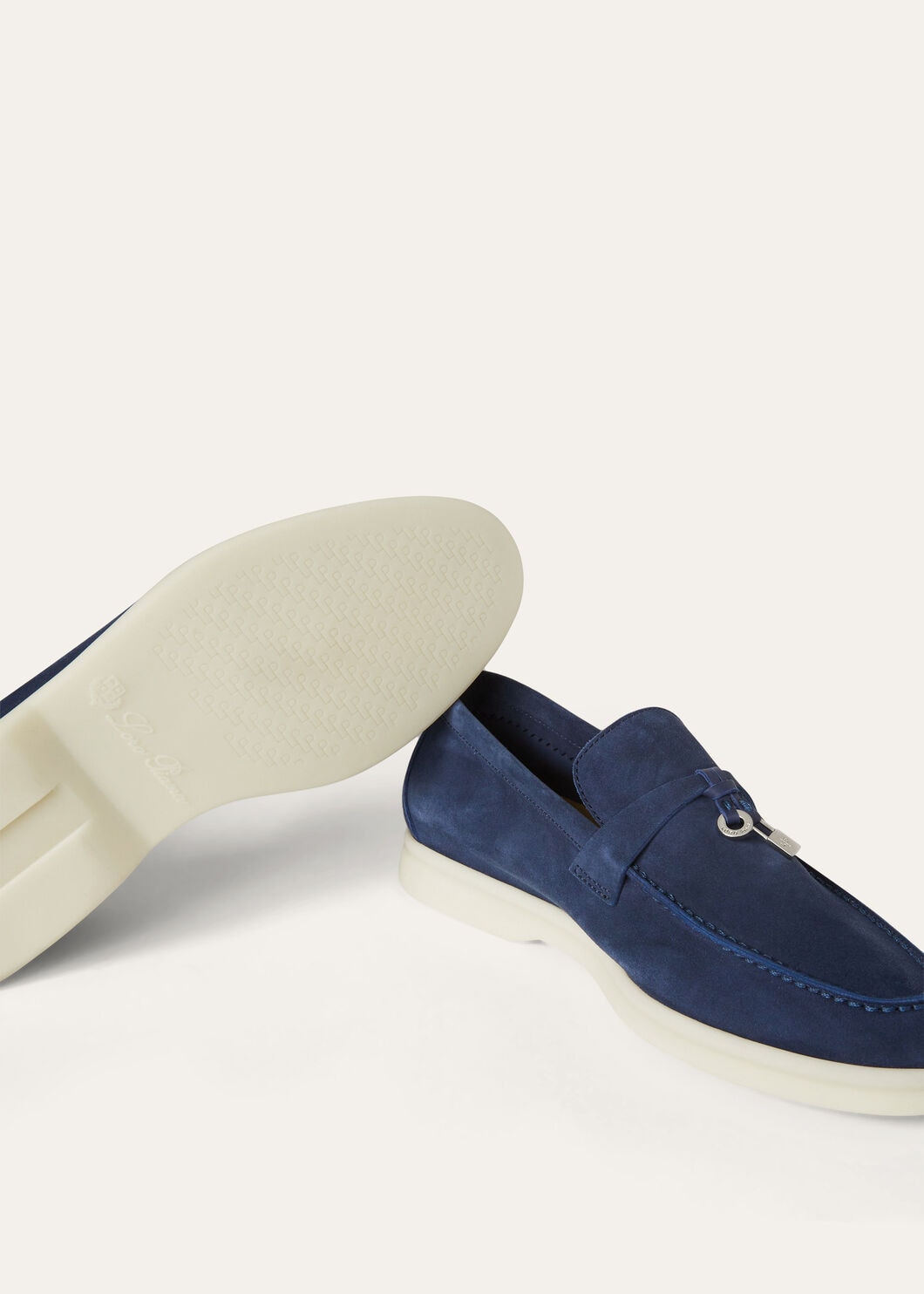 Summer Charms Walk Suede Loafers Dark Blue