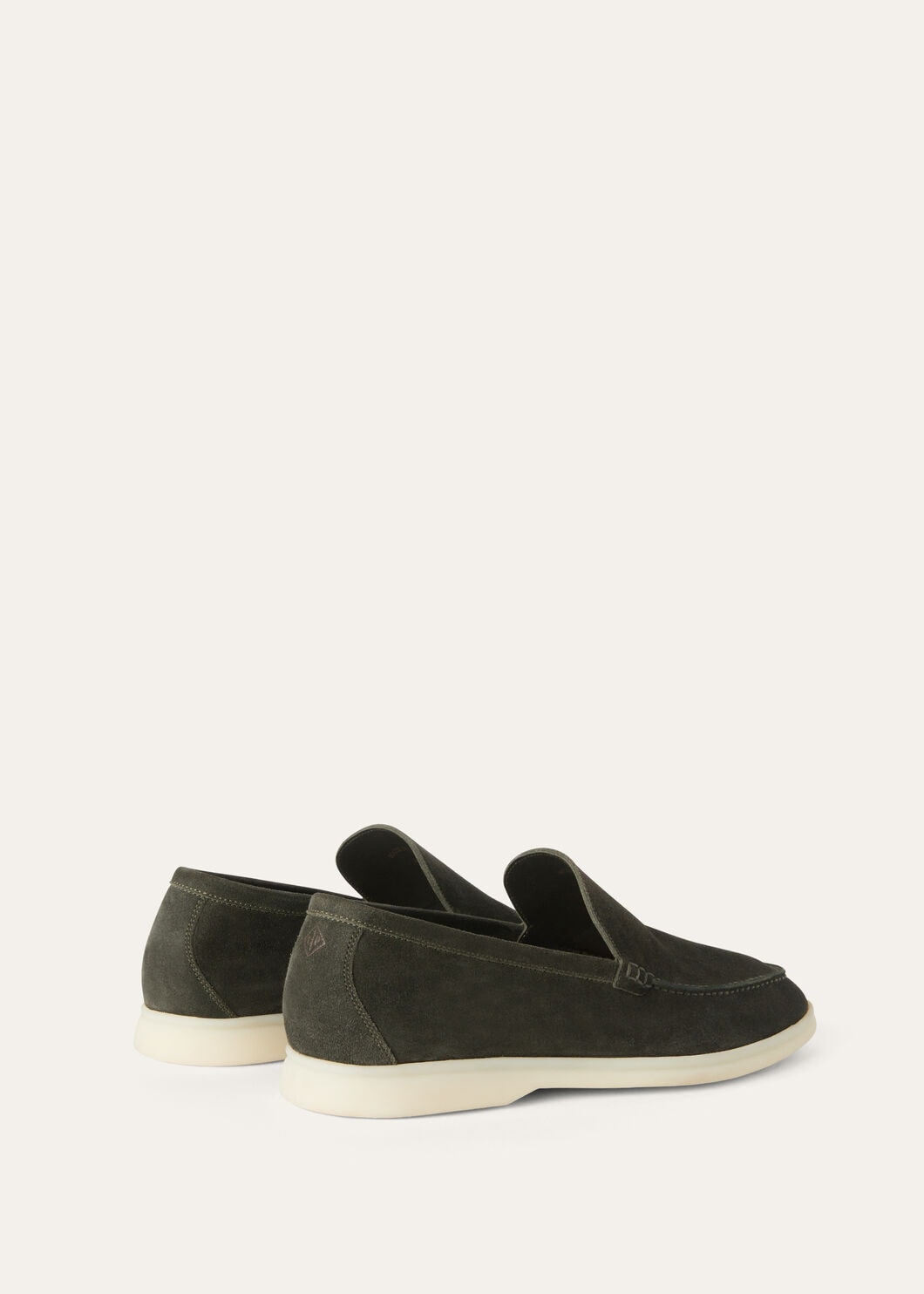 Summer Walk Moccasins in Dark Green Suede