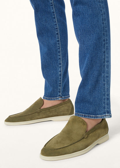 Summer Walk Green Suede Murano Men's Loafers