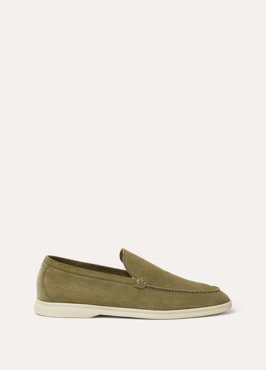 Summer Walk Green Suede Murano Men's Loafers