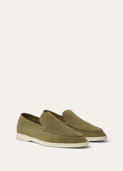 Summer Walk Green Suede Murano Men's Loafers