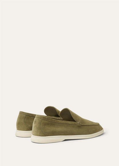 Summer Walk Green Suede Murano Men's Loafers