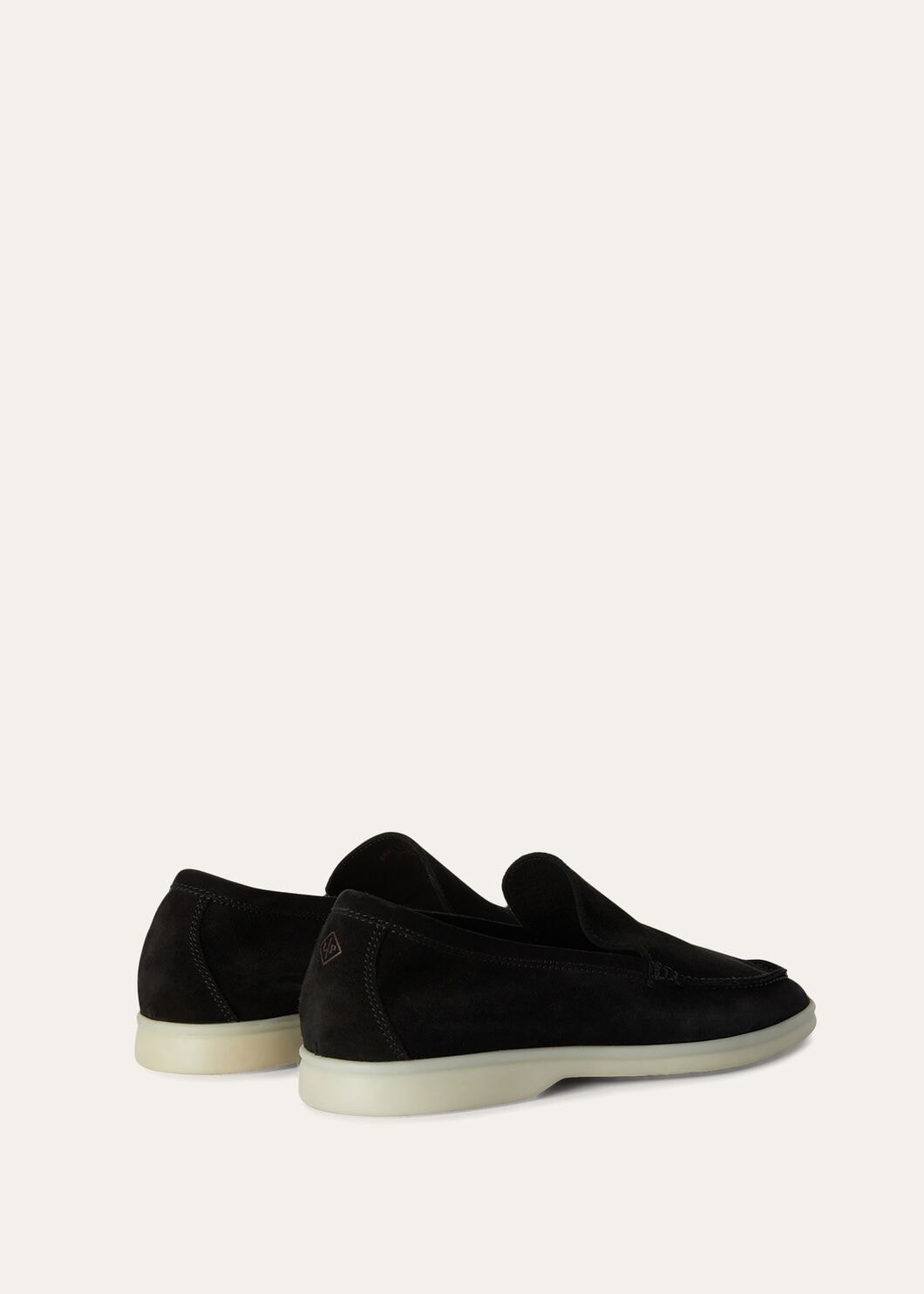 Summer Walk Black Suede Loafers for Men