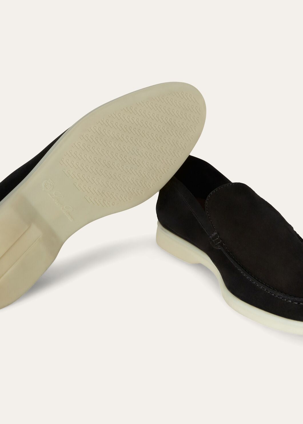 Summer Walk Black Suede Loafers for Men