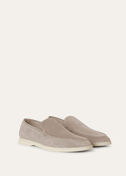 Summer Walk Moccasins in Classic Beige Suede