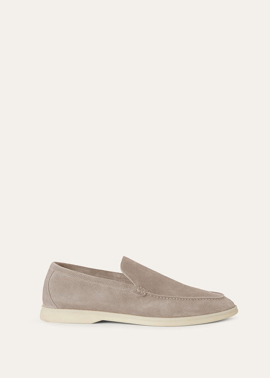 Summer Walk Moccasins in Classic Beige Suede
