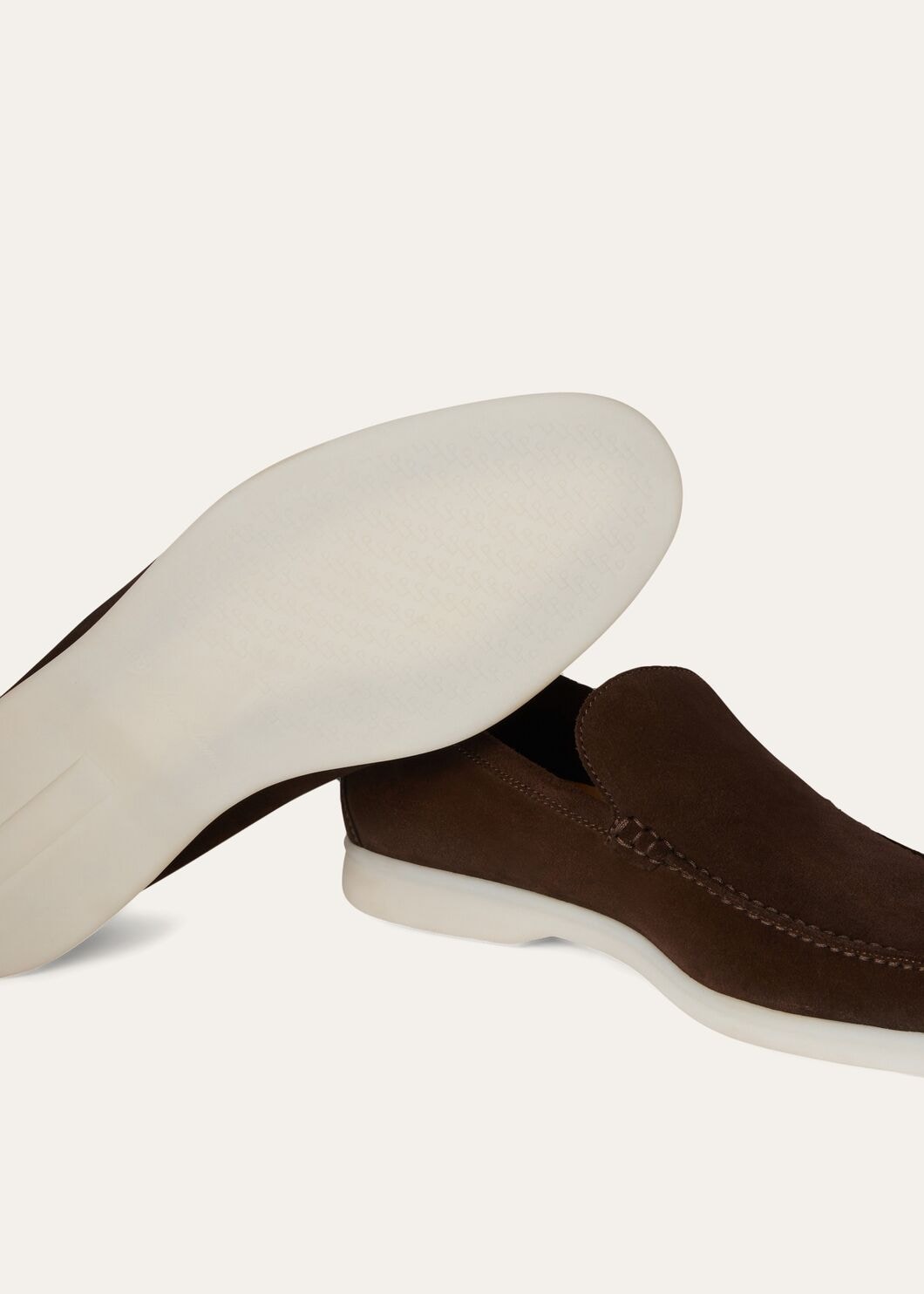 Summer Walk Chocolate Suede Loafers for Men
