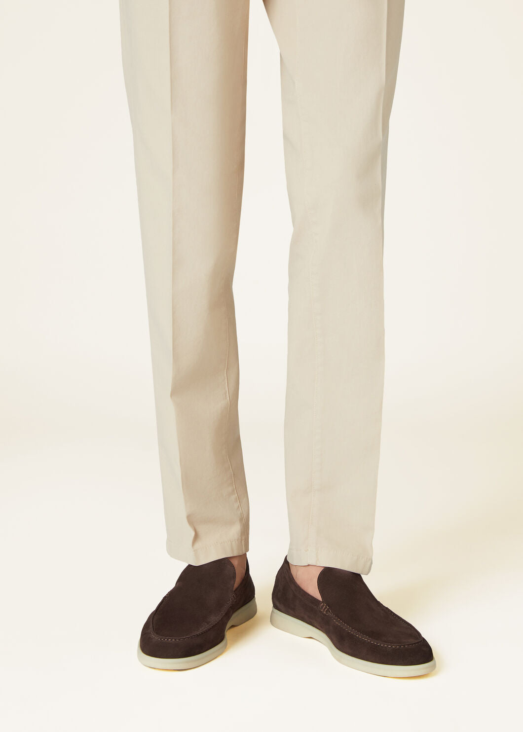 Summer Walk Chocolate Suede Loafers for Men