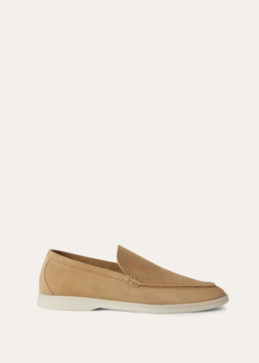 Men's Khaki Suede Summer Walk Loafers