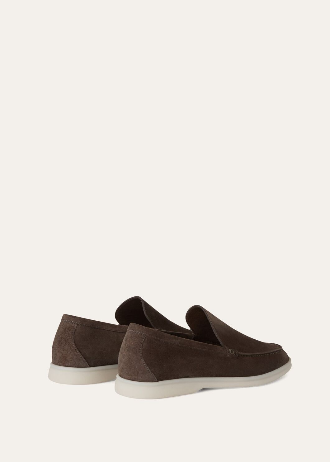 Summer Walk Moccasins in Warm Gray Suede