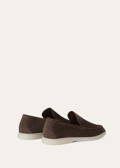 Summer Walk Moccasins in Warm Gray Suede