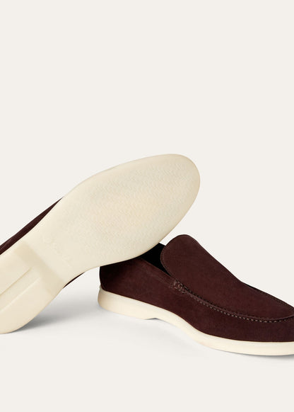 Summer Walk Loafers in Suede Amarone Men