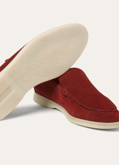 Summer Walk Loafers In Red Suede Men