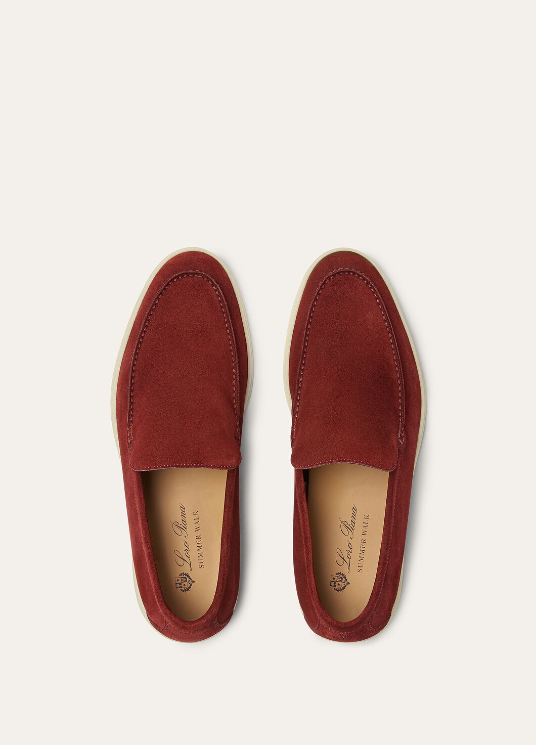 Summer Walk Loafers In Red Suede Men