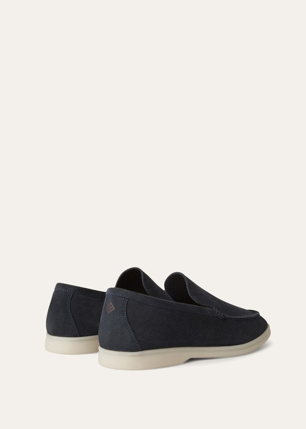 Summer Walk Blue Suede Loafers for Men
