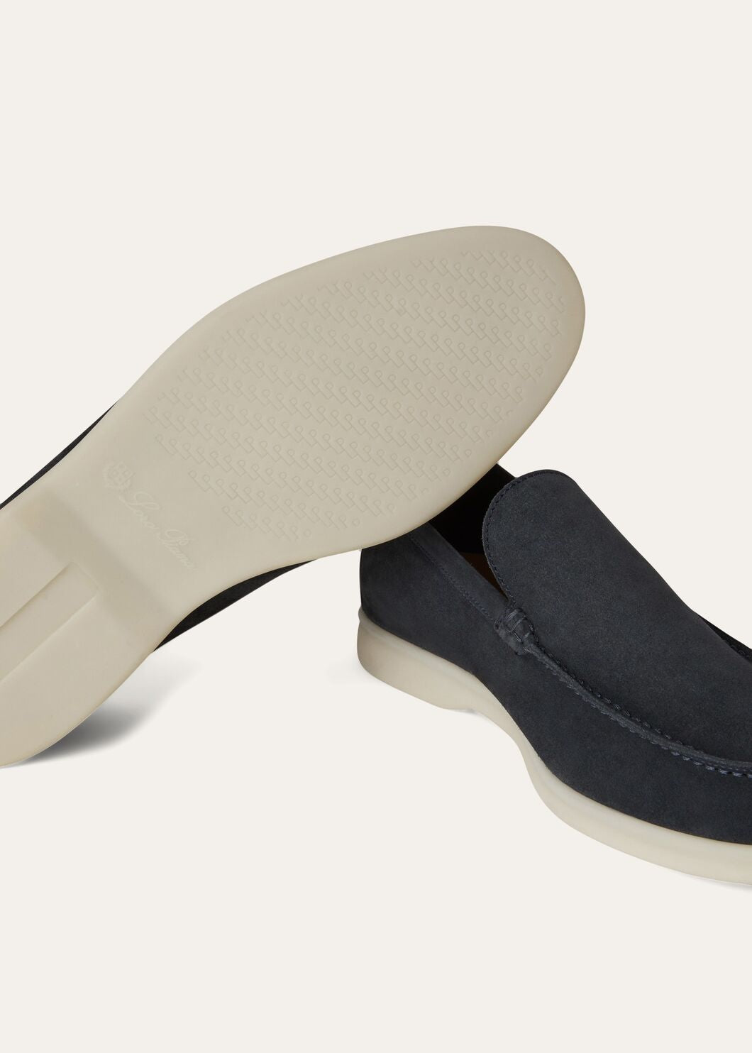 Summer Walk Blue Suede Loafers for Men