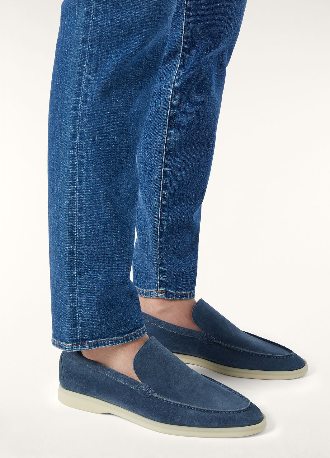 Summer Walk Suede Moccasins Figs Black Men
