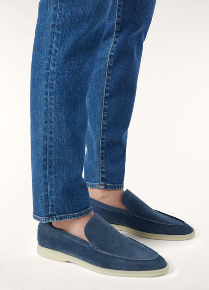 Summer Walk Suede Moccasins Figs Black Men