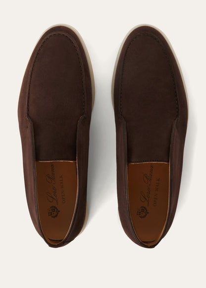 Open Walk ankle boots in Suède Chocolate
