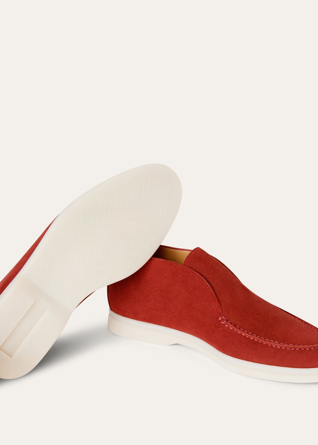 Open Walk Stiefeletten aus rotem Wildleder