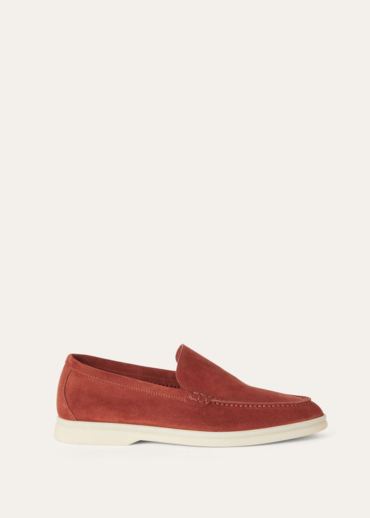 Cinnamon Suede Summer Walk Moccasins