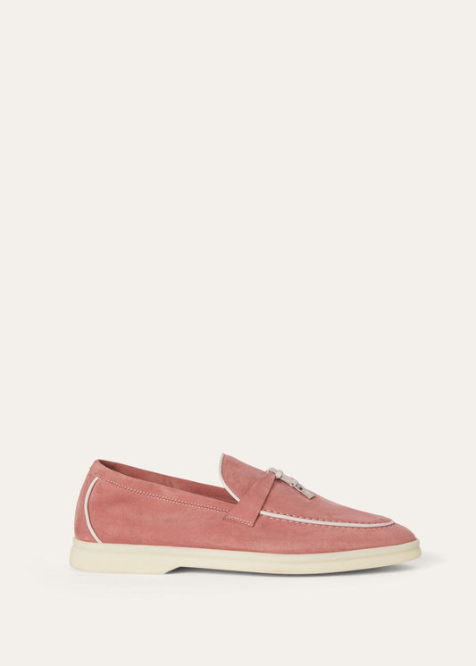 Summer Charms Walk Loafers in Red Suede
