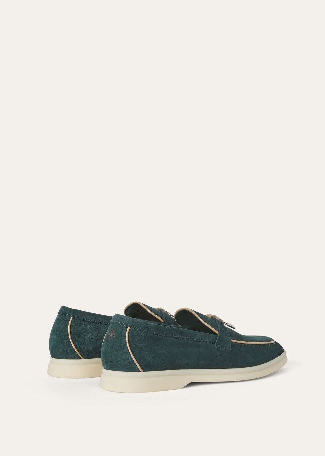 Summer Charms Walk Suede Emerald Black Loafers