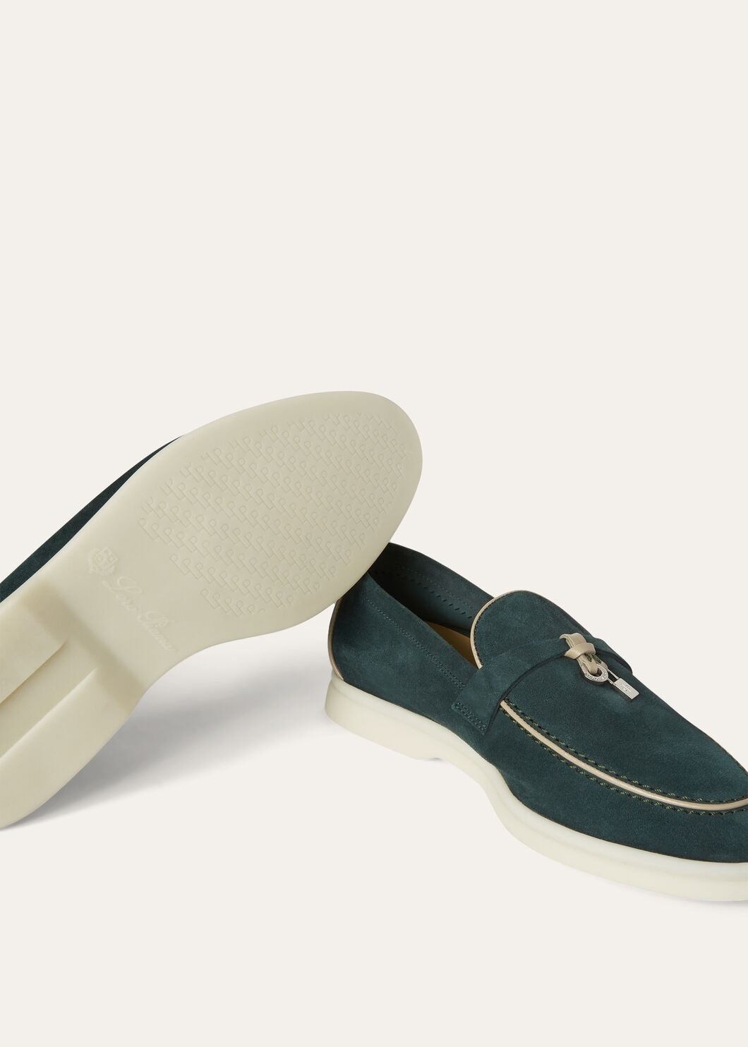 Summer Charms Walk Suede Emerald Black Loafers