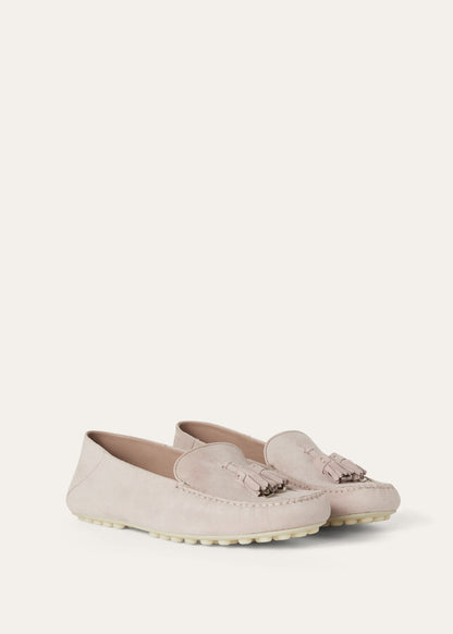 Dot Sole Walk Suede Pink Women's Loafers