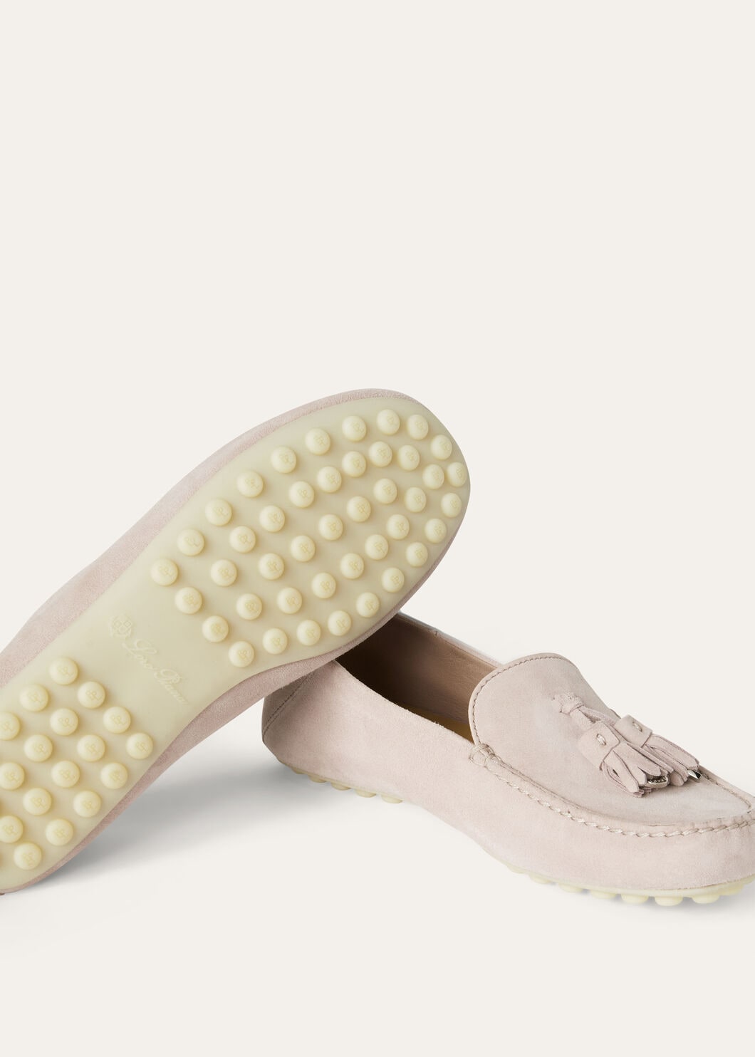 Dot Sole Walk Suede Pink Women's Loafers