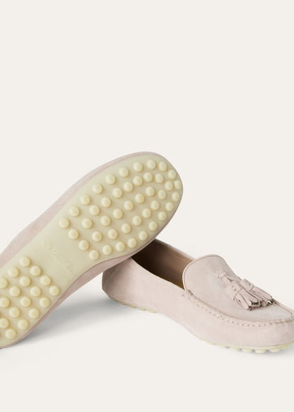 Dot Sole Walk Suede Pink Women's Loafers