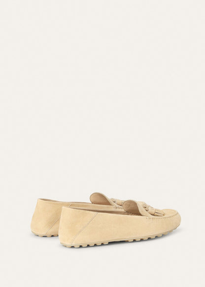 Dot Sole Walk Suede Melonpan Women's Loafers