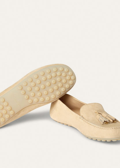 Dot Sole Walk Suede Melonpan Women's Loafers