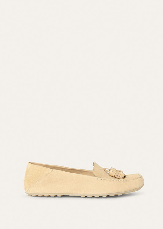 Dot Sole Walk Suede Melonpan Women's Loafers