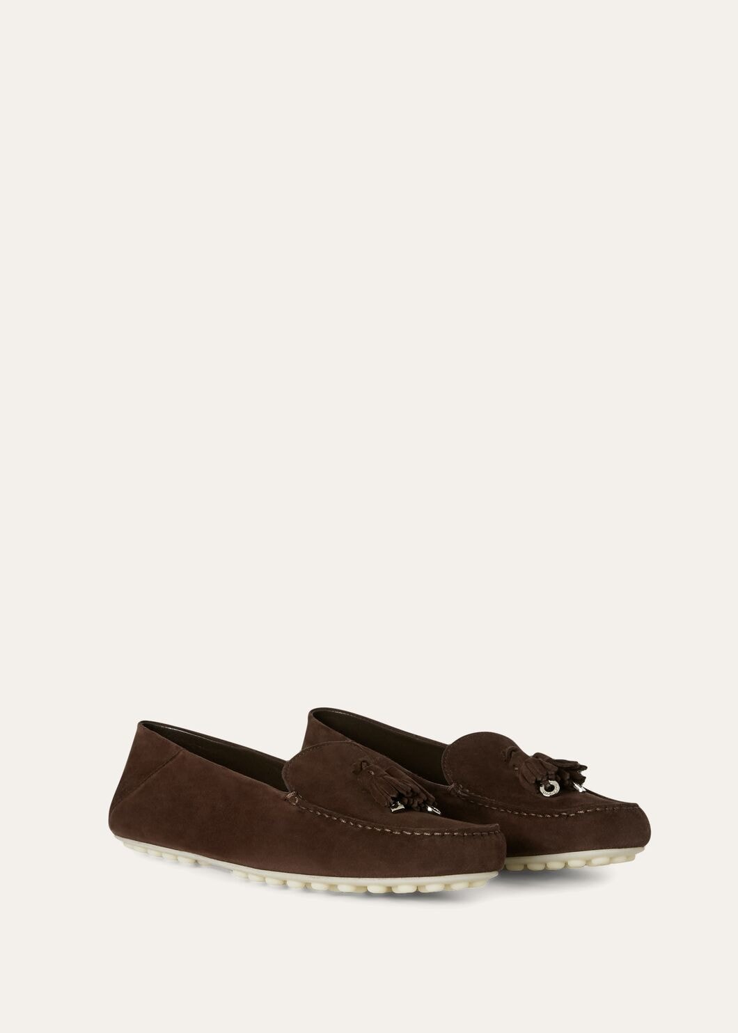 Dot Sole Walk in Suede Chocolate Women's Loafers
