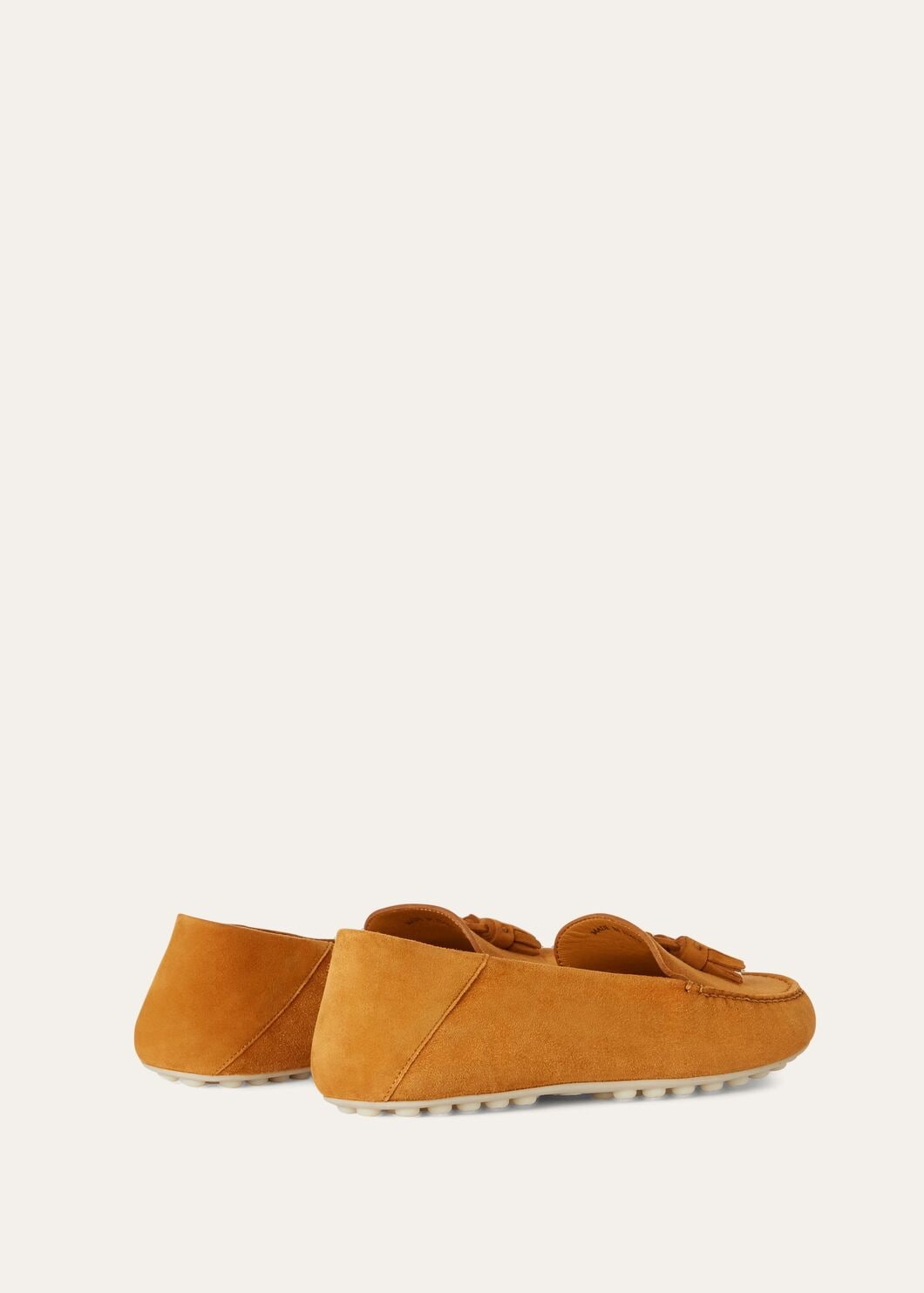 Dot Sole Walk Orange Suede Women's Loafers