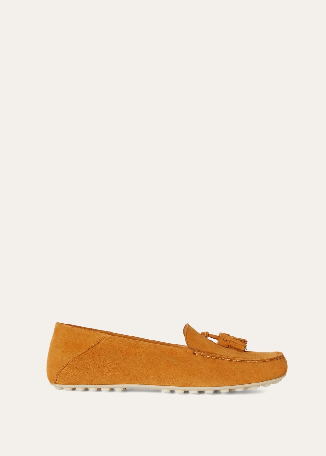 Dot Sole Walk Orange Suede Women's Loafers