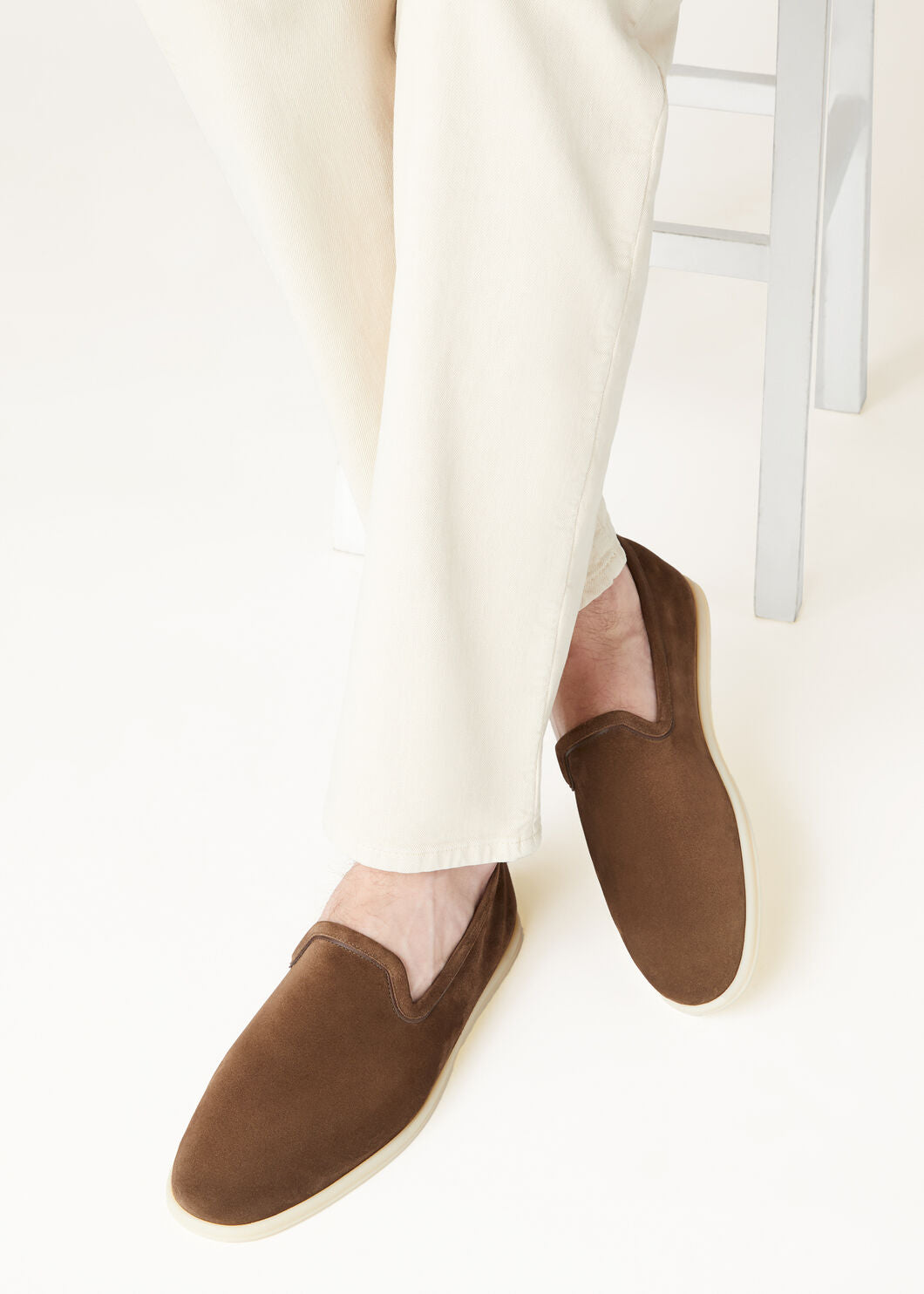 Men's Venice Walk Brown Suede Loafers