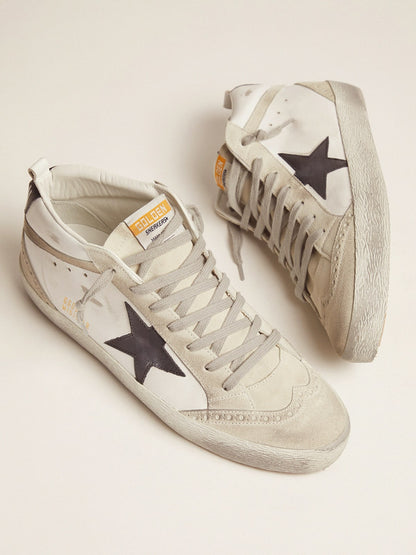 White Mid Star with Black Star