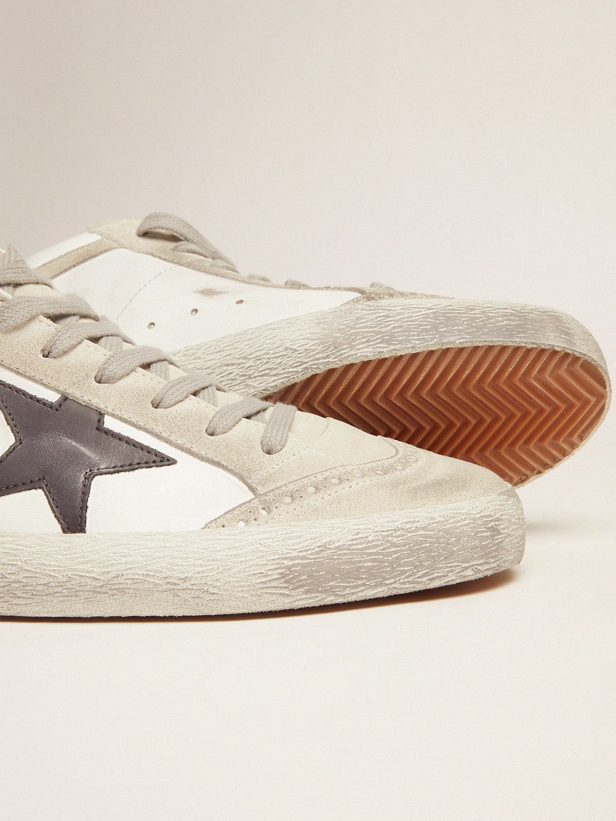 White Mid Star with Black Star