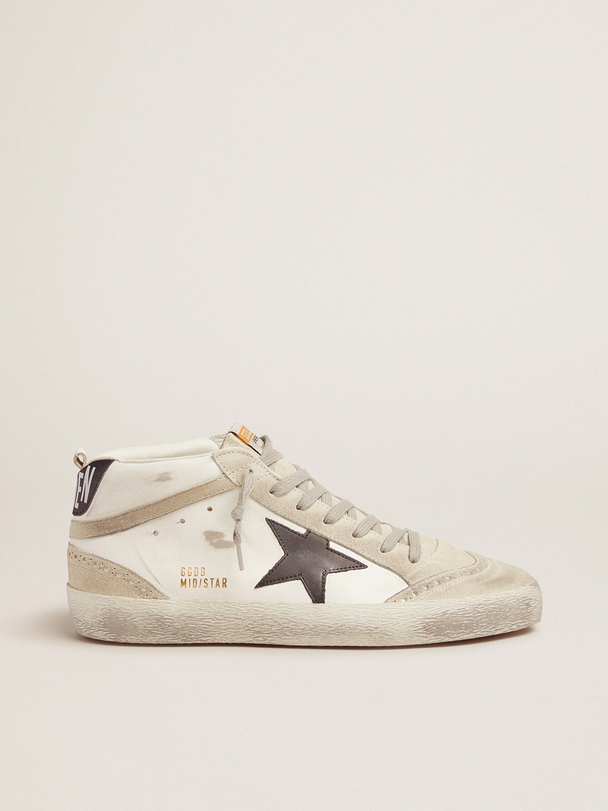 White Mid Star with Black Star