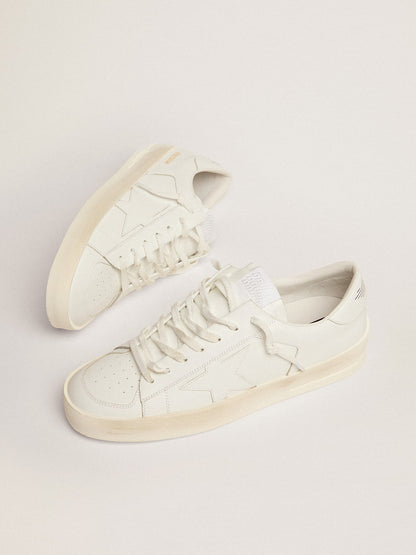 Stardan in white leather