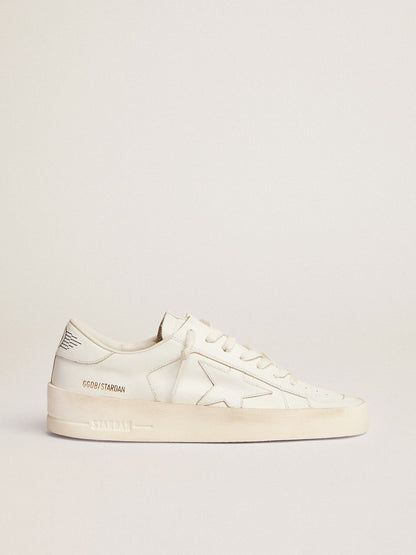 Stardan in white leather