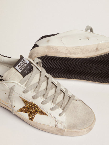 Super-Star LTD mit goldenem Stern und schwarzer Glitzer-Fersenlasche