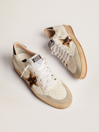 Ball Star with leopard pony skin star and black heel tab